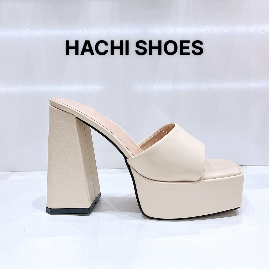 GUỐC CAO GÓT NỮ GÓT TRONG QUAI TRONG ĐẾ ĐÚP C105  HACHI SHOES