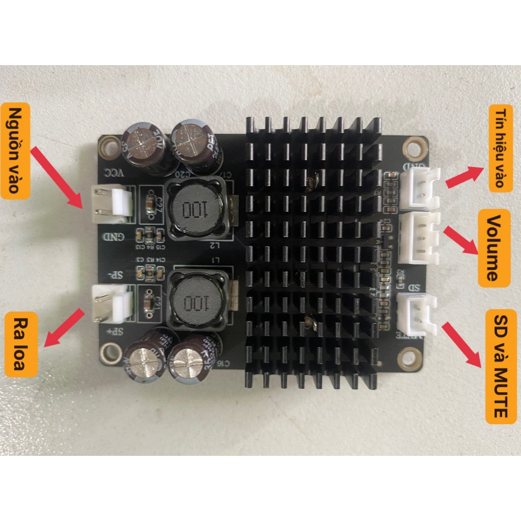 Mạch công suất mono 100W chip TPA3116 độ loa kéo