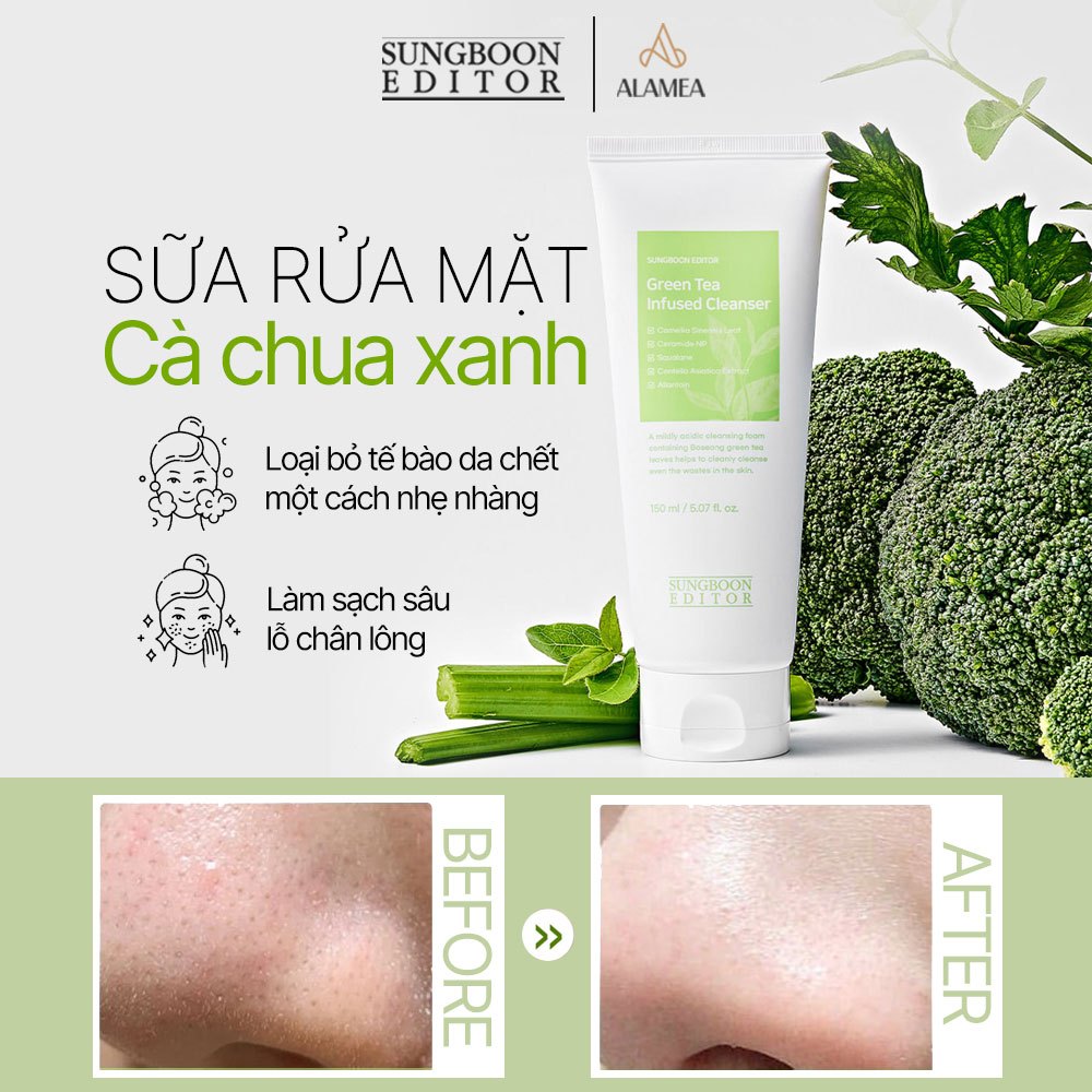 Sữa Rửa Mặt Trà Xanh GREEN TEA INFUSED CLEANSER 150ML