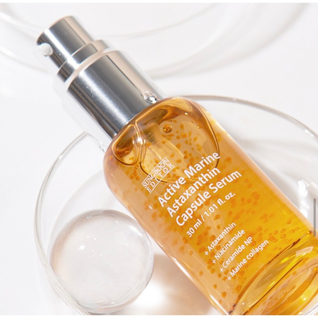 Tinh Chất Làm Trắng, Chống Lão Hóa SUNGBOON EDITOR ACTIVE MARINE ASTAXANTHIN CAPSULE SERUM 30ml