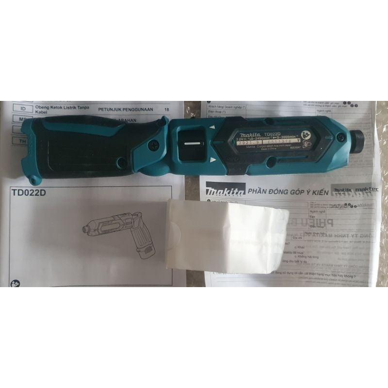 THÂN MÁY MAKITA TD022D - 7,2V. CHÍNH HÃNG. MỚI 100%