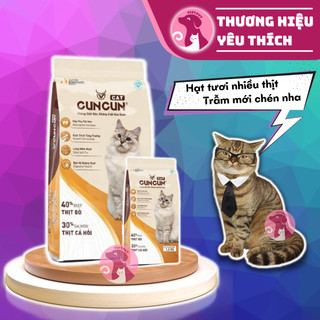 (SALE LỚN) Thức Ăn Cho Mèo Hạt CUNCUN - Hạt Tươi Dinh Dưỡng Dành Riêng Cho Mèo (1.2kg)