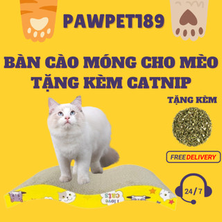 Bàn cào móng cho mèo tặng kèm catnip - bàn cào móng cỡ bự cho mèo