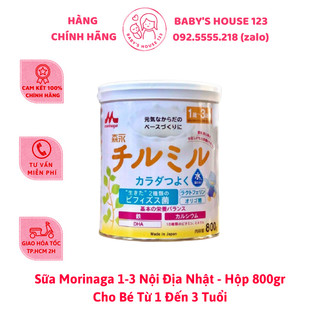 Sữa Morinaga 1-3 Mẫu Mới Nội Địa Nhật Bản (Hộp 800gr)