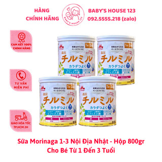 Combo 4 Hộp Sữa Morinaga 1-3 Mẫu Mới 2020 Nội Địa Nhật Bản (Hộp 800gr x 4)