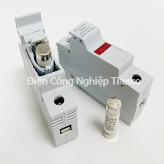 Bộ đế cầu chì sứ RT18-32X có đèn giá rẻ gồm vỏ chì và ruột chì sứ 2A, 3A, 5A, 6A, 10A, 16A, 20A, 25A, 32A