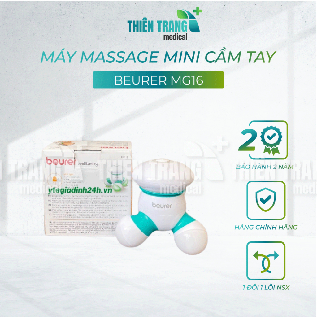 Máy Massage Mini Cầm Tay BEURER MG16 Thiên Trang Medical nhỏ gọn, tiện lợi