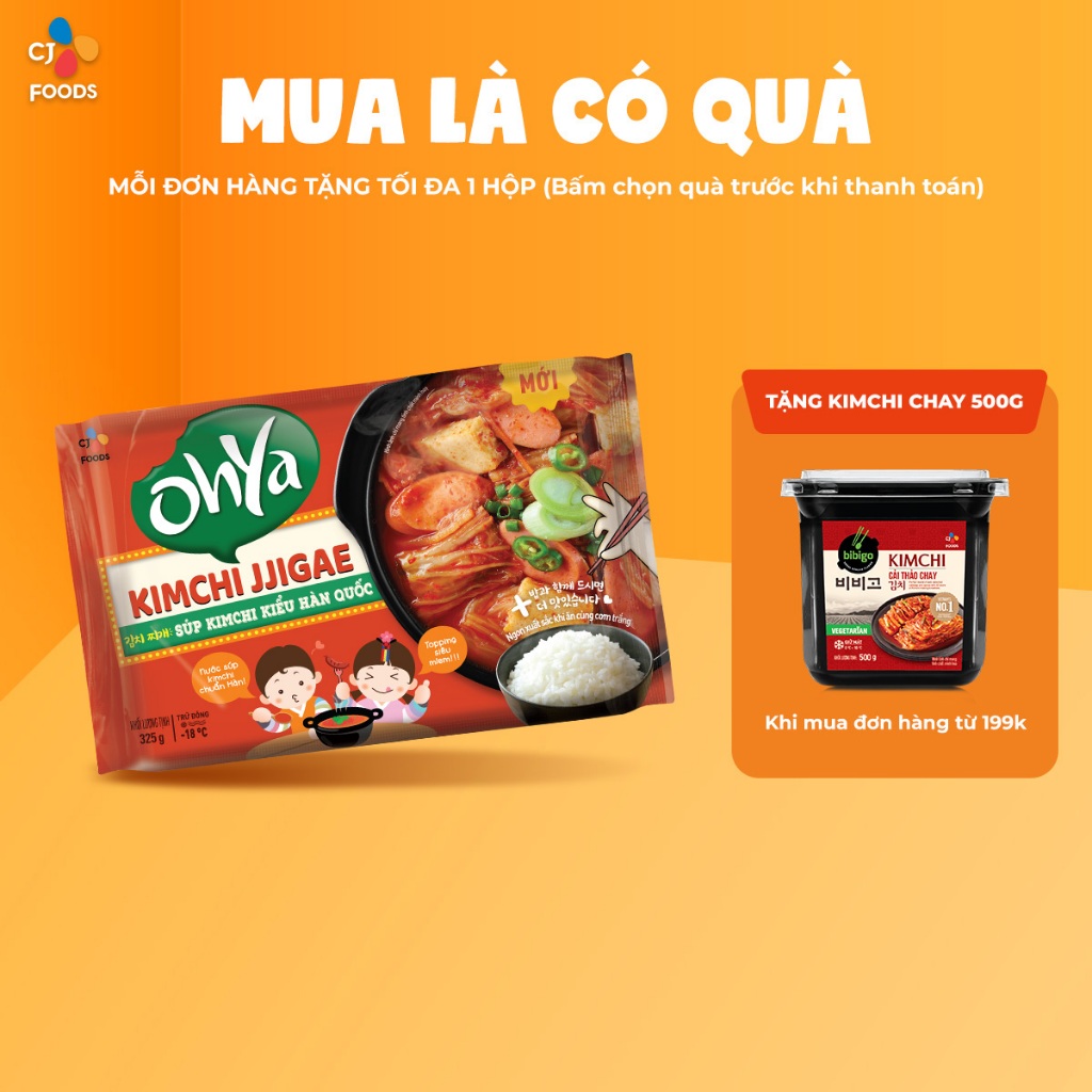Súp Kim chi Hàn Quốc Kimchi Jjigae Ohya 325g