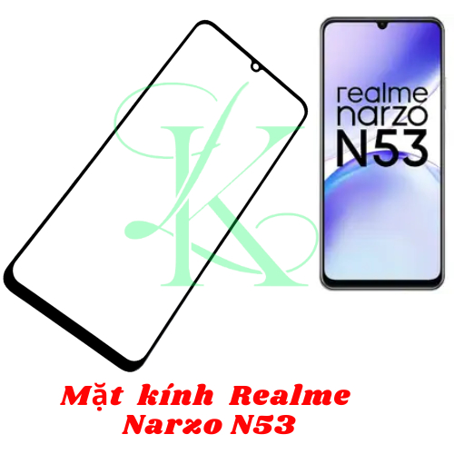 Kính ép trên màn hình dành cho Realme Narzo N53 ( kính ép dành cho realme narzo n53 )