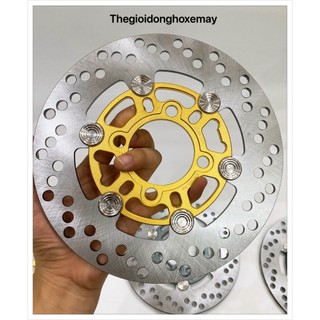Đĩa Thắng Xe Máy BB Size 220mm V1 Mẫu Trái Tim Khoen Inox