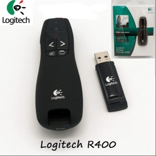 Bút trình chiếu R400 cao cấp chỉ Lazer powerpoint thuyết trình chiếu Slide không dây 2.4Ghz điều khiển từ xa
