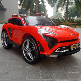 Ô tô xe điện trẻ em KUPAI-2020 / 2021, 4 động cơ 12V7AH cho bé vận động ngoài trời (Đỏ-Cam-Trắng)
