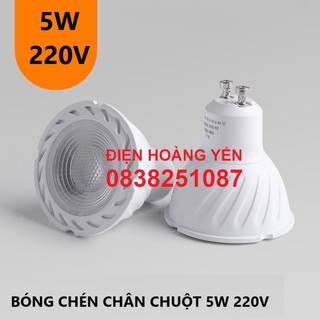Đèn led chén cob 5w chân gài GU10 cao cấp