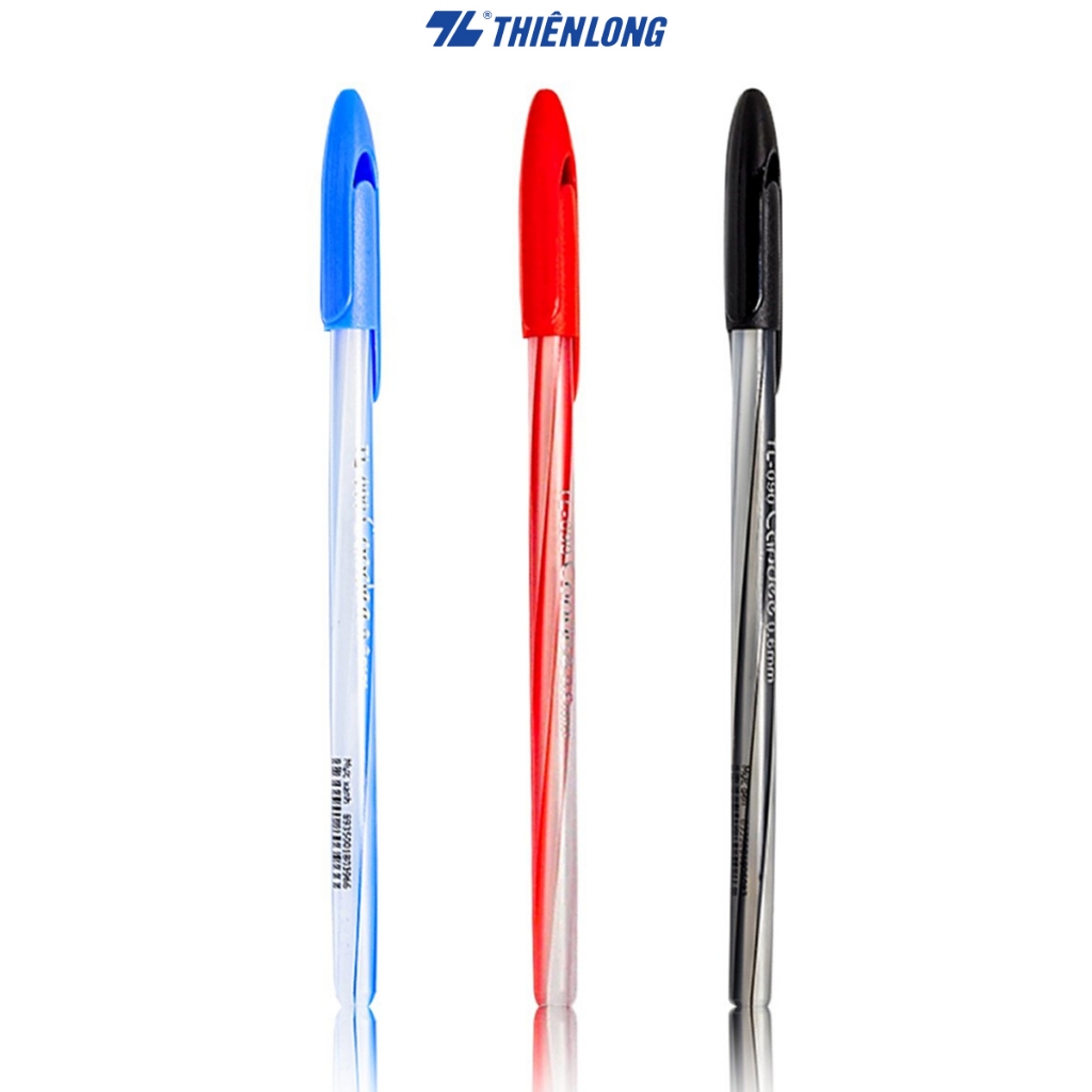 Quà tặng 02 Bút bi Thiên Long TL-090 - Mực đỏ