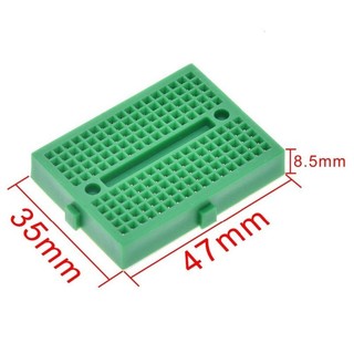 Breadboard MB-102 170 Lỗ 35x47mm (Board test, cắm linh kiện, bo test, bảng mạch thử nghiệm )