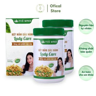 Mầm đậu nành Tuệ Minh bổ sung Collagen nguyên chất 100% Hộp 500g - Mầm đậu nành từ nhiên nhiên - Nutivegan