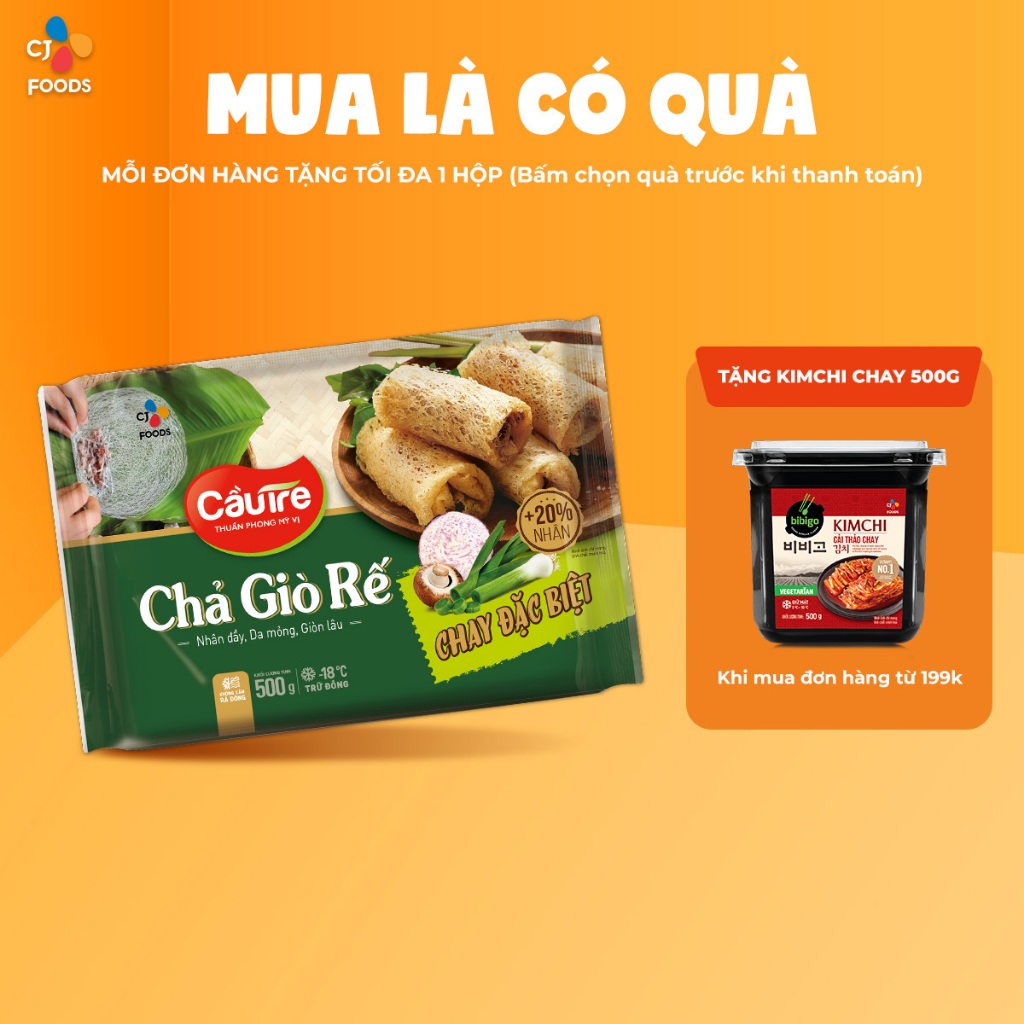 Chả giò Rế Cầu Tre - Chả giò chay 500g