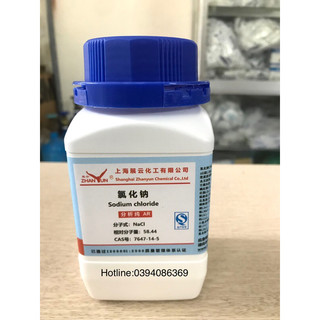 Sodium chloride NaCl tinh khiết thí nghiệm lọ 500g natri clorua
