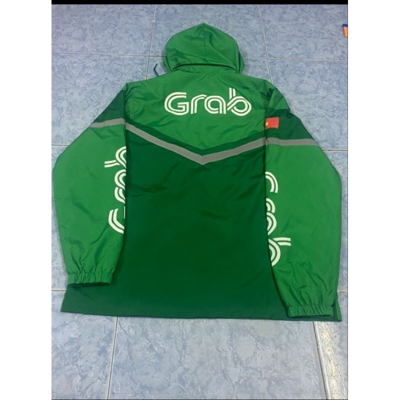 Áo khoác grab mẫu mới tay bo thun