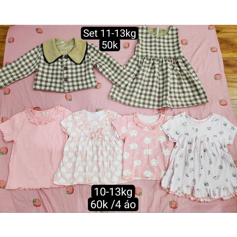 Pass đồ bé gái 10-13kg giá rẻ