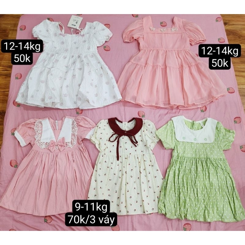 Pass đồ bé gái 10-13kg giá rẻ