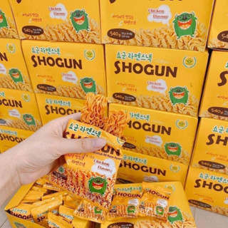 Thùng 30 gói x 18 gram mì vị gà phủ phô mai Shogun hàn quốc