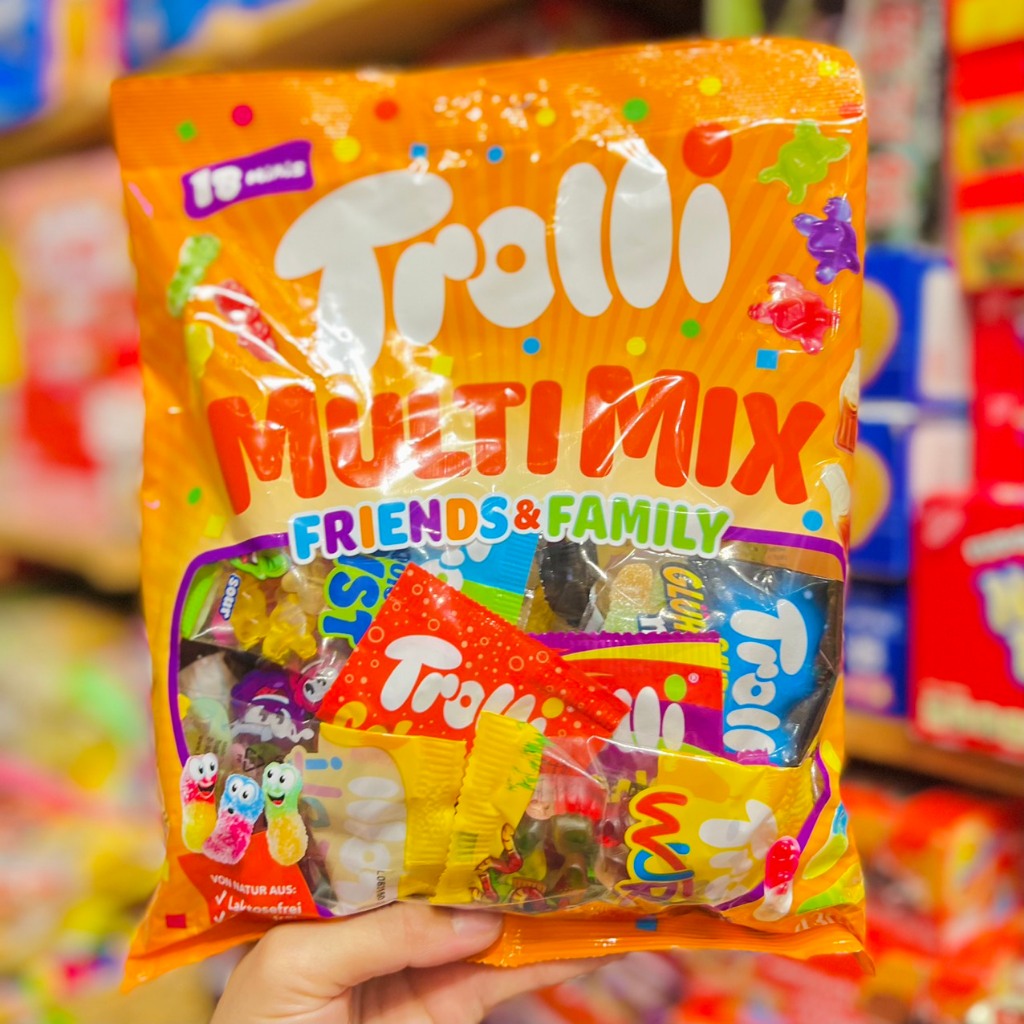 Kẹo Dẻo Trolli Multi Mix Family And Friends Gói 430G Hàng Đức Chính Hãng Ăn Vặt Cực Ngon