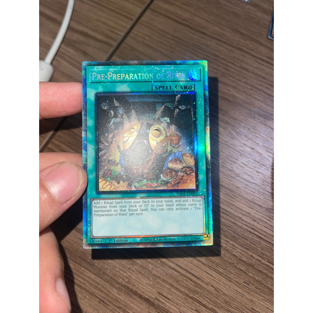 Thẻ bài Yugioh : Pre-Preparation of Rites - RA01-EN055 - Prismatic Collector's Rare