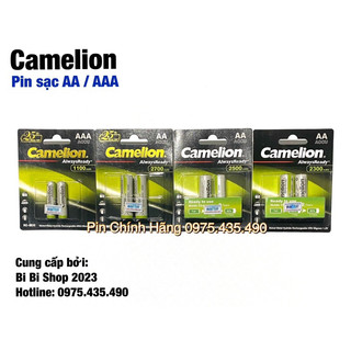 Pin Sạc AA / AAA Camelion Hàng Chính Hãng Vỉ 2 Viên