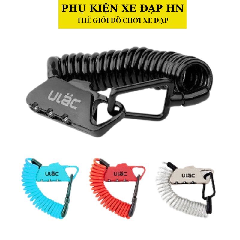 Khoá xe đạp dây xoắn Ulac K-2 mật mã siêu tiện lợi