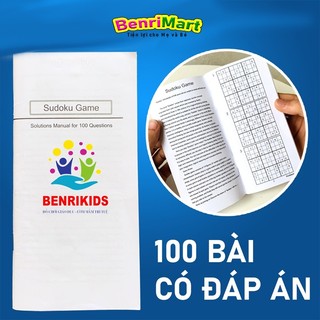 Thử Thách Chơi Cờ SuDoKu Benrikids Bộ 100 Câu Đố Kèm Lời Giải Chi Tiết Cho Bé Tập Chơi SuDoKu