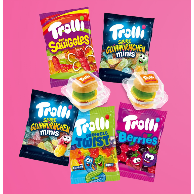 Kẹo Dẻo Trolli The Original HITS Gói 200G Hàng Đức Chính Hãng Ăn Vặt Cực Ngon