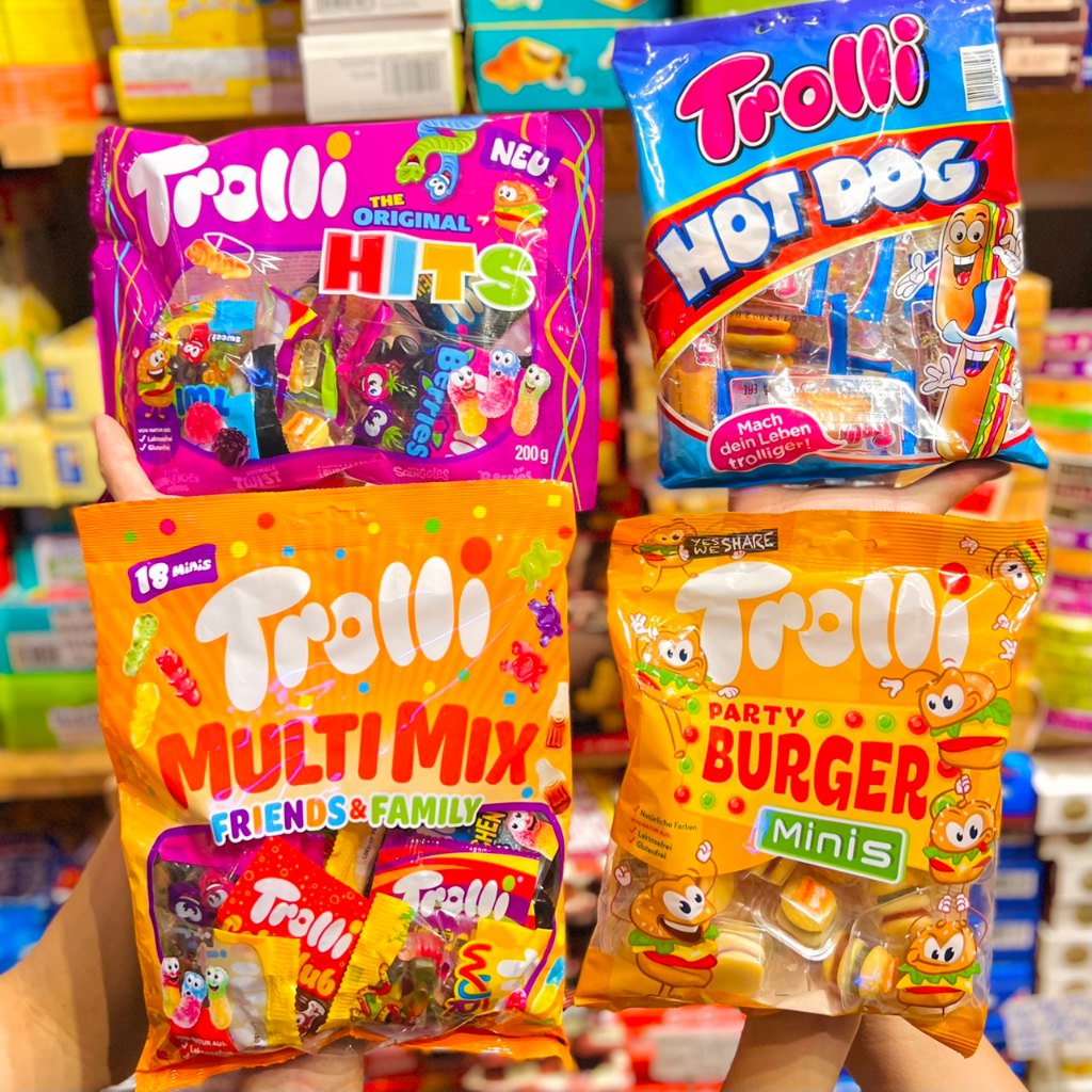 Kẹo Dẻo Trolli The Original HITS Gói 200G Hàng Đức Chính Hãng Ăn Vặt Cực Ngon