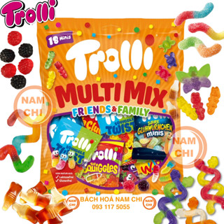 [TÚI 430G] Kẹo Dẻo TROLLI MULTI MIX Friends&Family 430g - Hàng Đức