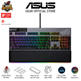  Bàn phím cơ game có dây ASUS STRIX FLARE II ANIMATE Hot-swap ROG NX Switch keycap nhựa PBT đệm tay 