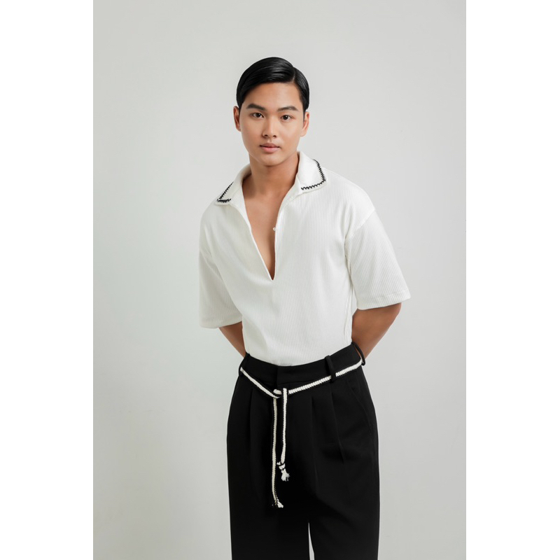 HIGH SPLIT POLO SHIRT