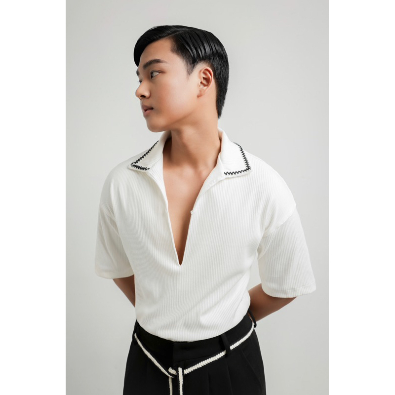 HIGH SPLIT POLO SHIRT