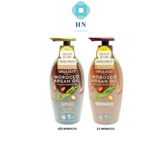 Combo Dầu gội kem xả nuôi dưỡng tóc Hàn Quốc Organist Tinh Dầu Morocco 500ml