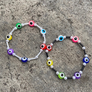 Vòng tay mắt quỷ evil eye phối màu