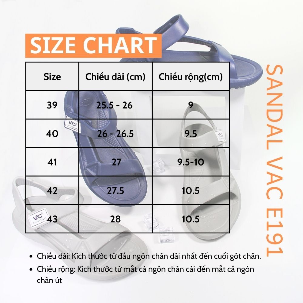 Dép sandal nam màu xám, xanh navy, đen đi mưa nhựa EVA nguyên khối, dáng ôm chân hàng Việt Nam E191
