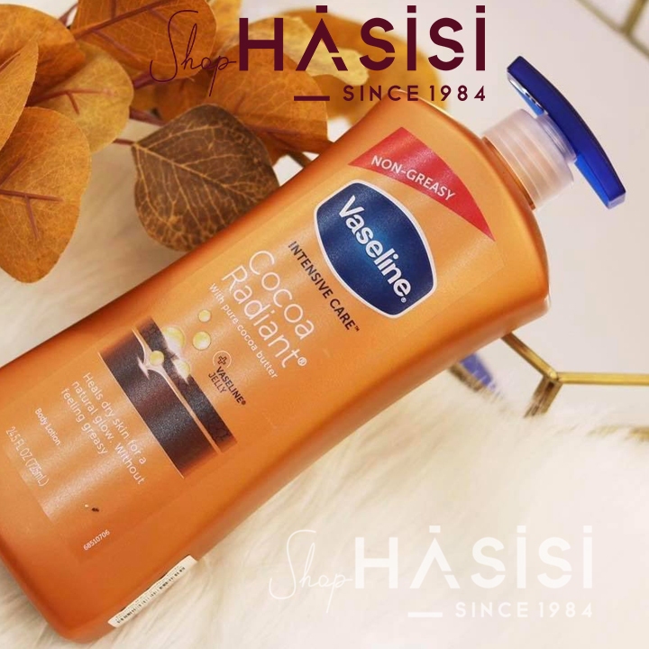 SỮA DƯỠNG THỂ VASELINE - Intensive Care Cocoa Glow Body Lotion 725ml