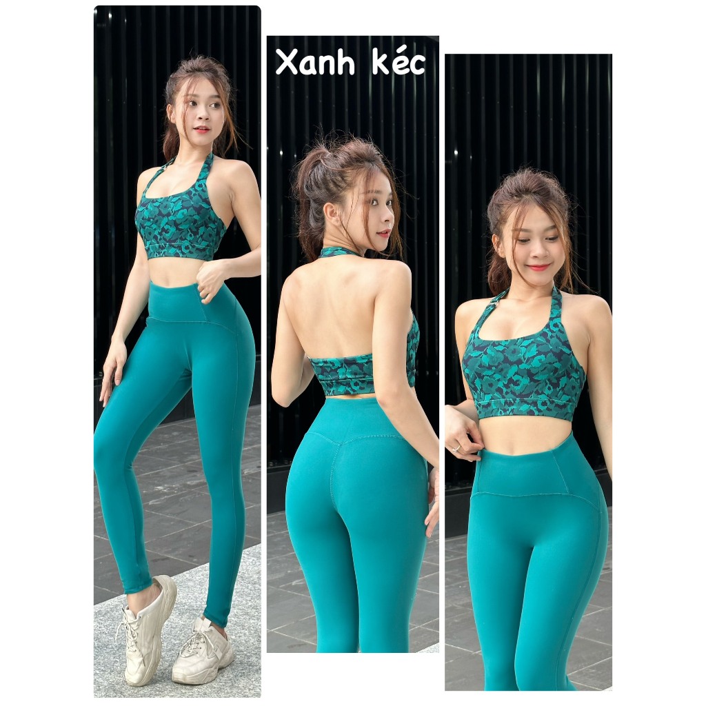 Set Dài Tập Gym, Yoga Mix Họa Tiết