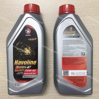 Dầu nhớt xe số gốc khoáng Caltex Havoline Super4T 15w40/20w50