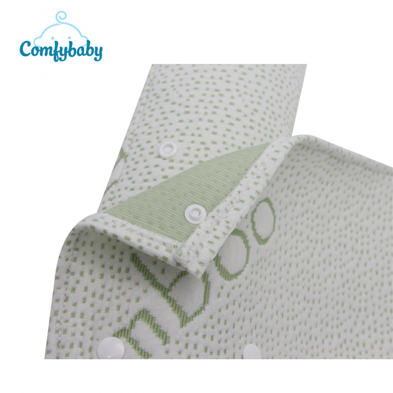 Gối chặn - Gối ôm 2in1 cho bé vỏ sợi tre Bamboo Comfybaby 40x10cm, gối chặn kháng khuẩn cho trẻ sơ sinh - Monnie Kids