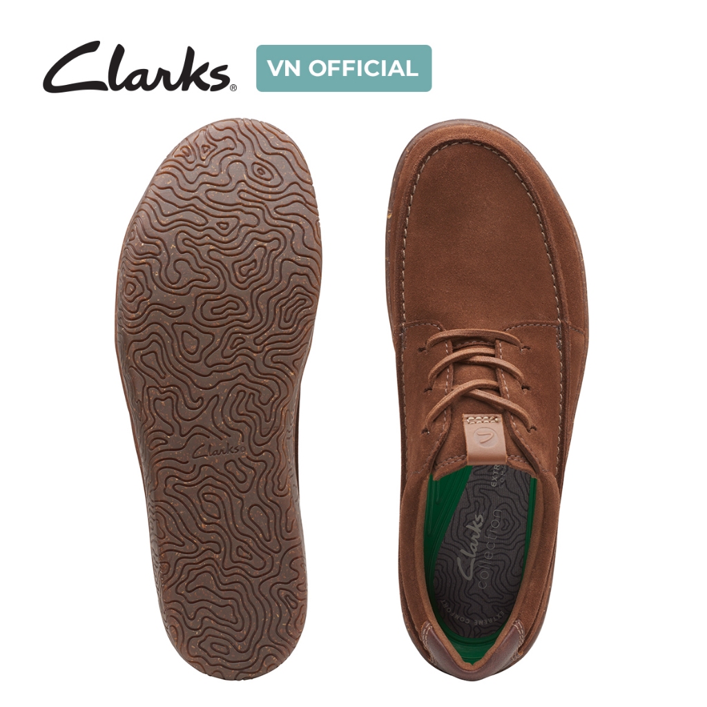 Giày Tây Da Lộn Nam Clarks - Hodson Moc