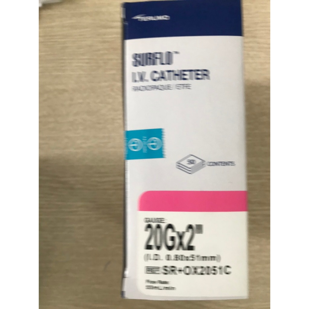 Kim Luồn Tĩnh Mạch Terumo -Nhật Bản,Số 16G,18G,20G,22G,24G