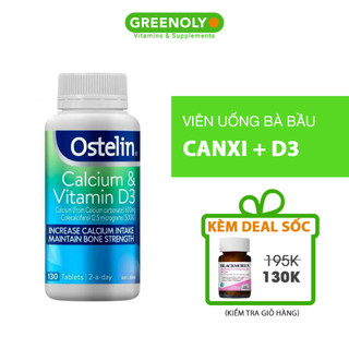 Ostelin Viên Nén Bổ Sung Canxi Calcium & Vitamin D 3 130 Viên