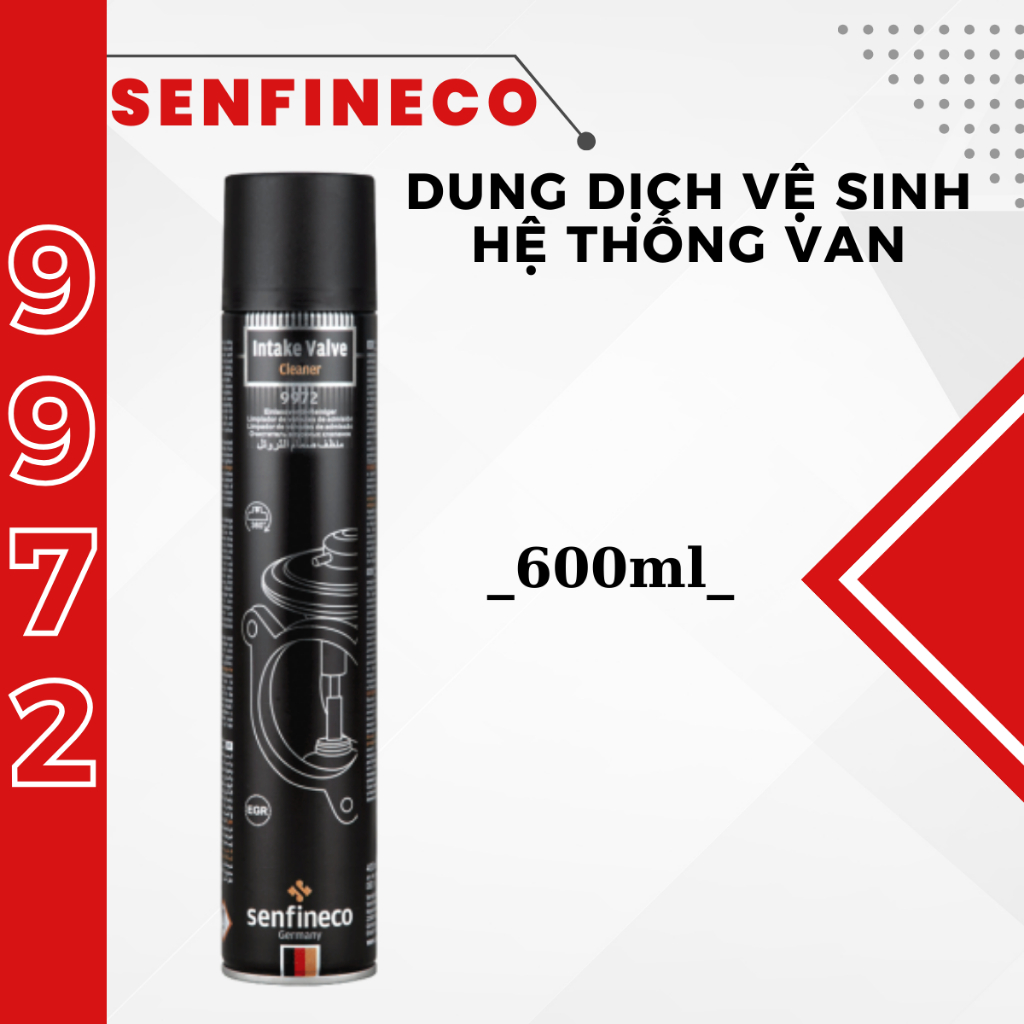 [Senfineco 9972] Dung dịch vệ sinh hệ thống van đầu vào Intake Valve Cleaner 400ml