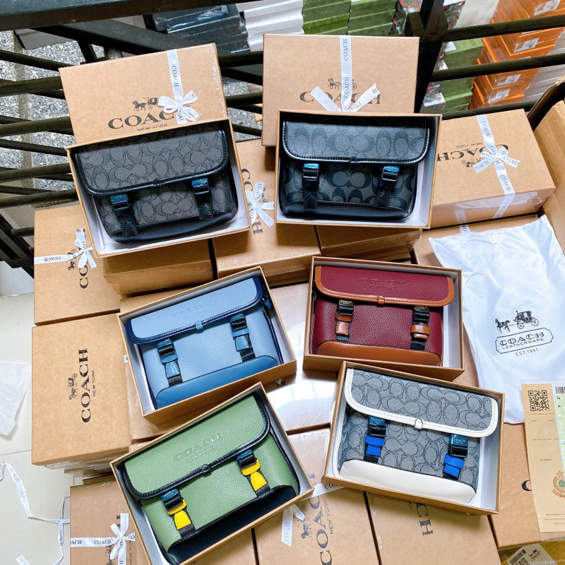 TÚI SET 2 Co@ch League Hybrid Crossbody in Signature Fullbox Seal