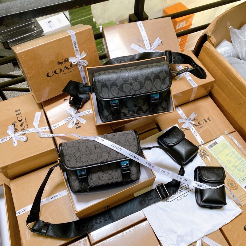 TÚI SET 2 Co@ch League Hybrid Crossbody in Signature Fullbox Seal